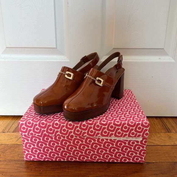 [NEW / NEVER WORN] 70s Carel Paris Chain Link Mules - Picture 1 of 5